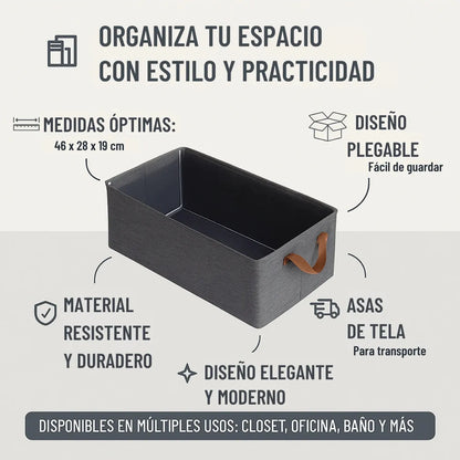 Canasta caja organizadora plegable