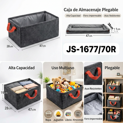 Canasta caja organizadora plegable