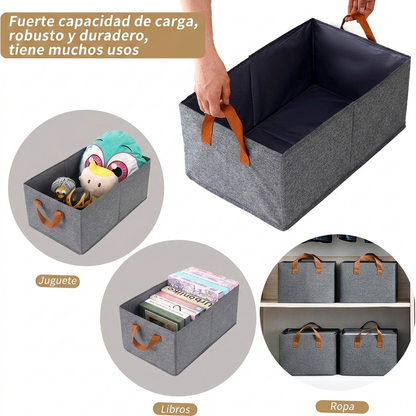 Canasta caja organizadora plegable