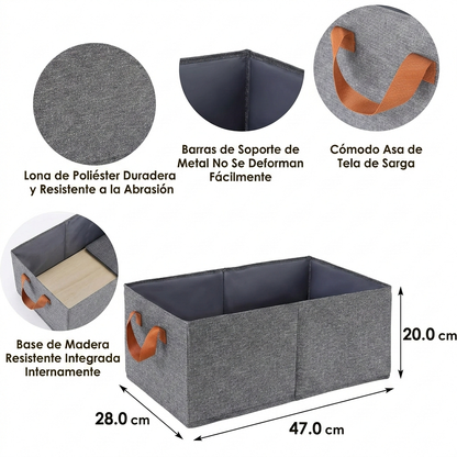 Canasta caja organizadora plegable