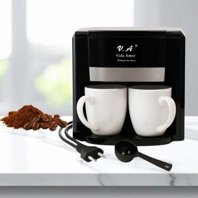 Cafetera electrica doble taza