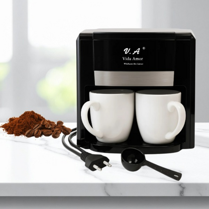 Cafetera electrica doble taza